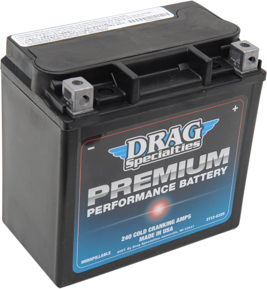Drag Premium Performance AGM 240 CCA 16HL OE Battery Harley Sportster XL 04-19 — 第 1/1 张图片