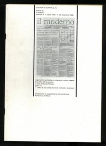 architettura Opuscoli di architettura n. 4 Politecnico di Milano - Picture 1 of 1