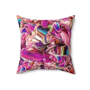 Spun Polyester Square Pillow - Picture 1 of 13