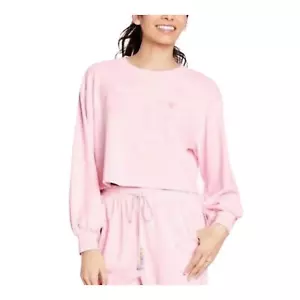 Stoney Clover Lane x Target Sweatshirt rosa Frottee kurz geschnitten Damen Large neu mit Etikett - Bild 1 von 7
