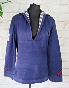 Vintage 1967 Belgian Navy Sailor Middy Jumper Shirt 178/92 Small - Picture 1 of 12