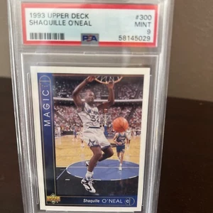 1993 Upper Deck SHAQUILLE O'NEAL #300 PSA 9 Mint Orlando Magic 2nd Year SHAQ - Picture 1 of 3