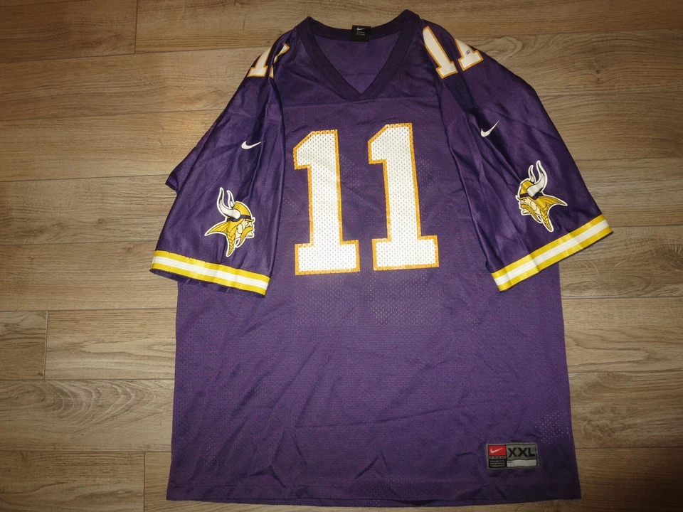 Camiseta de futebol Minnesota Vikings #11 Daunte Culpepper NFL Nike 2XL 2X masculina - Imagem 1 de 4