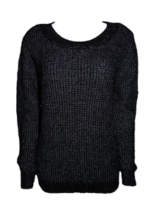 Capuccino Damen Pullover Schwarz Langarm Gr. 38 - Picture 1 of 2