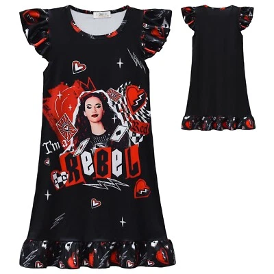 Descendants 4 NightGown Girls Pajamas The Rise of Red Queen of Hearts Loungewear - Image 1 of 4