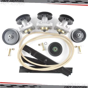 Husillos Poleas Hojas US 52IN Ultimate Deck Reconstruction Kit FIT Hustler Raptor - Imagen 1 de 5