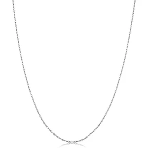 Platinum 950 Light Rope Chain Necklace (0.9 mm, 16 inch) - Picture 1 of 6