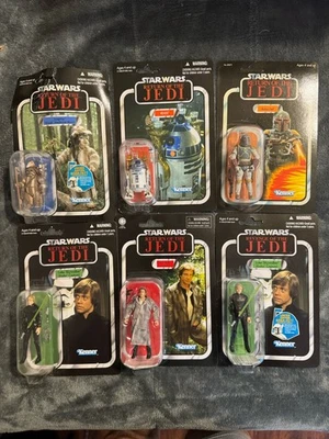 Lote de 6 Star Wars ROTJ -Luke (2), Han Solo, R2-D2, Boba Fett, Logray- Nuevo en caja Foto 1 de 4