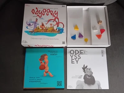 Odyssey Snakes and Ladders Board Game My Greek Games Complete - Image 1 of 4