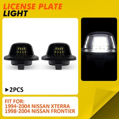 2X Luz LED para matrícula Fit Nissan Xterra 1994-2004 Frontier 1998-2004 6000 k Foto 1 de 4