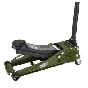 Draper 23817 Professional Low Profile Fast Lift Garage Trolley Jack 3T Green - Picture 1 of 2