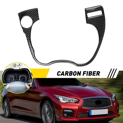 Cuadro de instrumentos de fibra de carbono para Infiniti Q50 Q60 2014 2015-2020 Foto 1 de 4