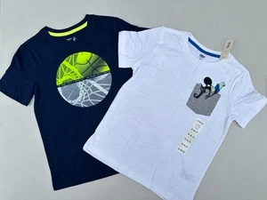 NUEVO Lote 2 Surf Baloncesto Talla S 6-7 Niños Camiseta Camiseta Azul Blanco - Imagen 1 de 7