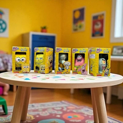 SpongeBob SquarePants Micro Teenies w/ Spongebob, Squidward, Patrick, Plankton - Image 1 of 4