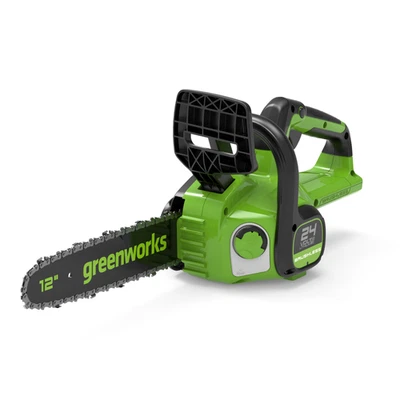 24V Akku Kettensäge 30cm, Kabellos, Greenworks GD24CS30 - Ohne Akku
