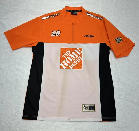 Chase Drivers Line Home Depot #20 1/4 Zip Nascar Shirt Tony Stewart Large Cover