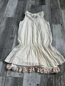 Zara Girls Floral Dress Ruffle Cotton Floral 13-14 Tank Sleeveless - Picture 1 of 7