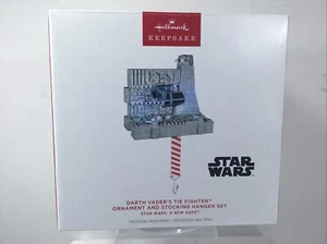 2024 Star Wars: A New Hope Darth Vader's TIE Fighter Ornament Stocking Hanger - Bild 1 von 7