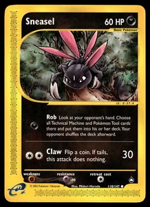 Sneasel #110/147 Aquapolis Pokemon Near Mint or Better - Picture 1 of 2