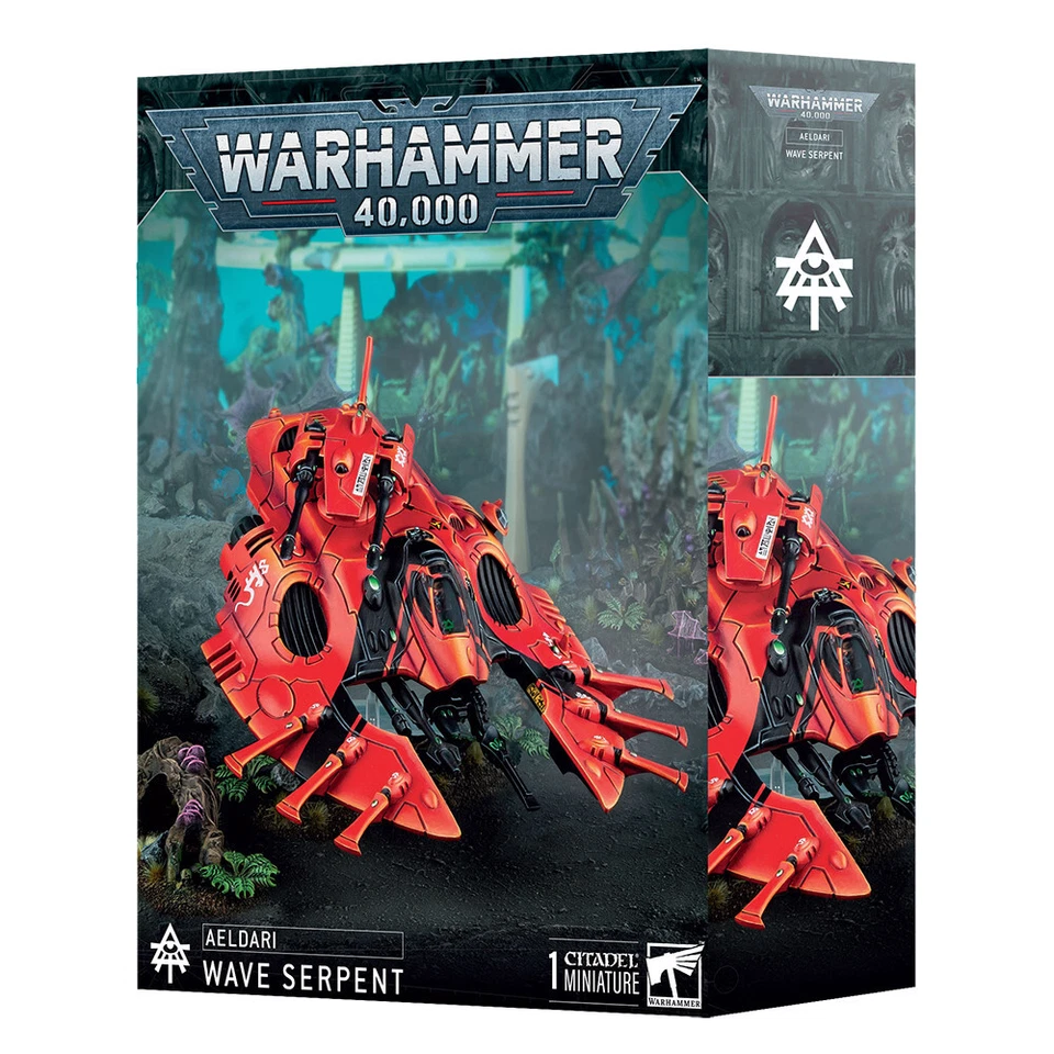 Aeldari Wave Serpent | Warhammer 40,000 Tank Miniature - Image 1 of 1