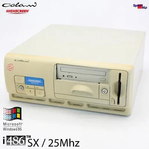 Vobis Highscreen Colani 486 SX-25 25MHZ Computer PC Vintage Windows 95 Dos SSD - Picture 1 of 10