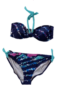 Damen Bikini blau gemustert Gr. 36 38 40 42 44 NEU!!! - Picture 1 of 1