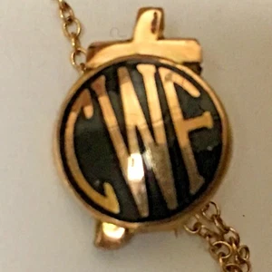 Vintage Gold "CWF" Gavel Pin   - Picture 1 of 3