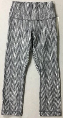Lululemon Mujer Wunder Under Crop HR 21’’’ LUON LW6AY5S AJDN Gris Estampado Talla 6 Foto 1 de 3