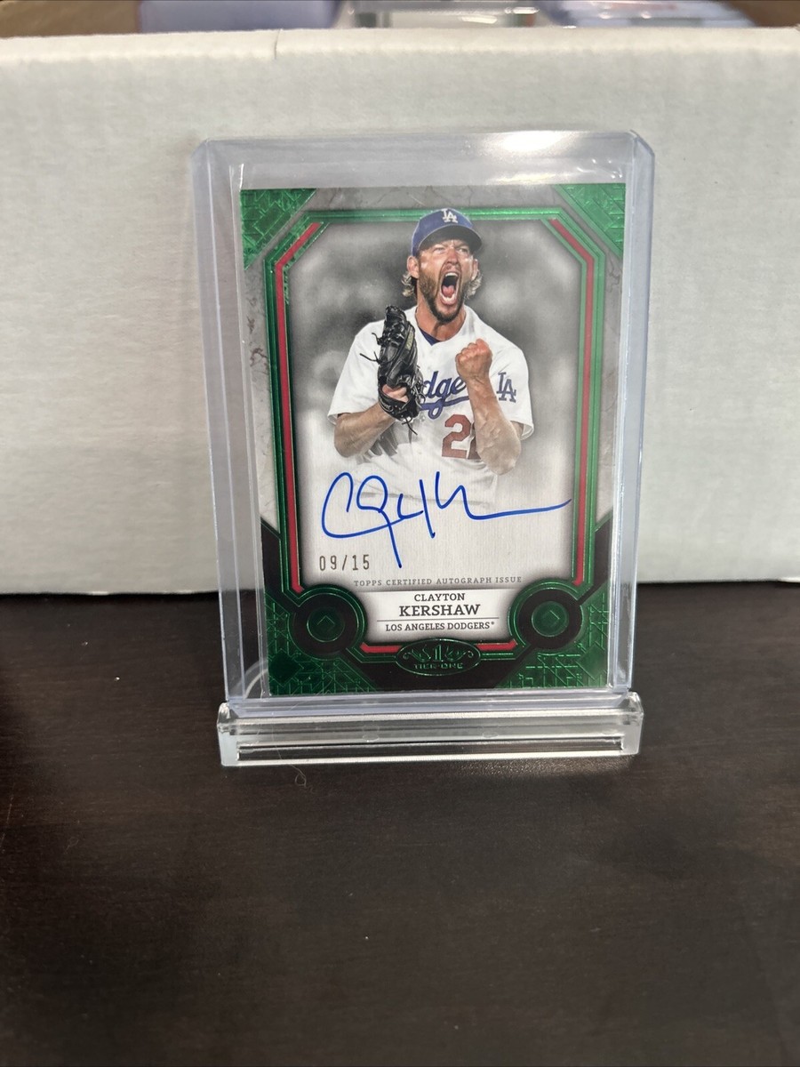 Topps Clayton Kershaw Baseball Original Autographed Sports Trading 