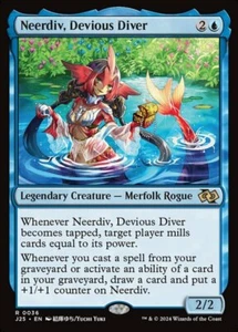 x1 Neerdiv, Devious Diver R MTG Foundations Jumpstart M/NM, English - Picture 1 of 1