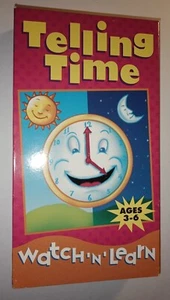 Watch n Learn - Telling Time (VHS, 1996)Used. - Picture 1 of 2