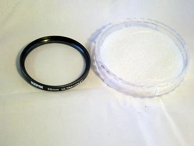 SUNPAK Genuine 55mm Ultraviolet UV Lens Filter with case 6106018 - Image 1 of 3