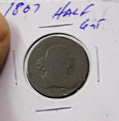 1807 Draped Bust Half Cent G-AG - Image 1 of 4