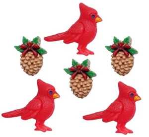 Cardinals Appear When Angels are Near Jesse James Dress It Up Holiday Buttons - Picture 1 of 1