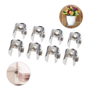 4/12Pcs Glass Shelf Clamp for Bathroom Kitchen S Clamped Range 8-10mm L 10-12mm - Picture 1 of 29