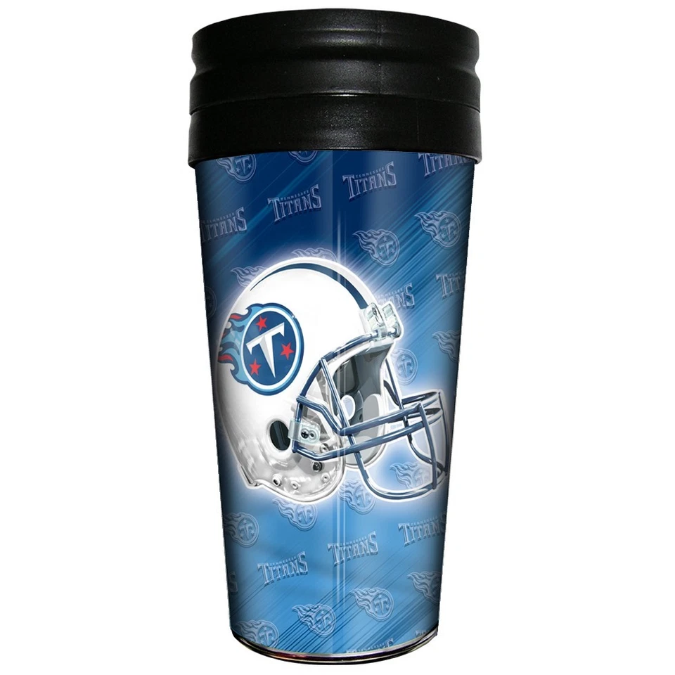 Дорожная кружка с логотипом Tennessee Titans Majestic NFL 16 унций БЕСПЛАТНАЯ ДОСТАВКА!! - Изображение 1 из 1