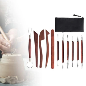 12Pcs Clay Sculpting Tools Trimming Pottery Carving Tool Set for Beginners - Picture 1 of 11