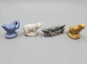Wade Tea Animal Figurine Lot Whimsie Figure Goose Polar Bear Bald Eagle Whale - Picture 1 of 10