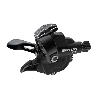 SRAM X4 Rear Gear Trigger Shifter Mountain Hybrid Bike 8 Speed Rear 1:1 Black - Image 1 of 4