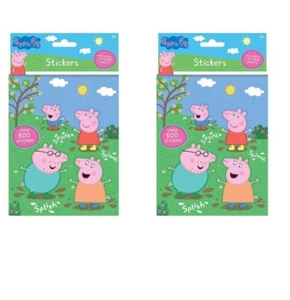 2x Over 500 Peppa Pig Kids Sticker Book Reusable Stickers Creative Fun Activity - Picture 1 of 4