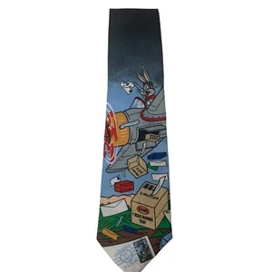 Looney Tunes Bugs Bunny Krawatte Flugzeug Post USPS Briefmarkensammlung Vintage 1997 - Bild 1 von 9