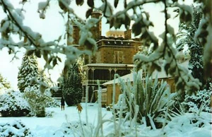 AK Larnach Castle Dunedin Australiens einzige Schlossgärten Schnee Neuseeland - Bild 1 von 2