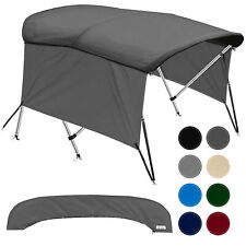 Sun Shade Canopy 3-Bow/4-Bow Bimini Top Boat with Storage Boot and Side Walls