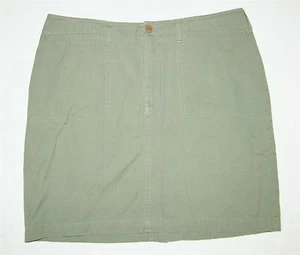 Falda Dorothy Perkins 12 causal aspecto chino verde 100 % algodón - Imagen 1 de 6