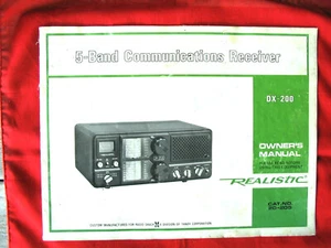 COPIA MANUALE PROPRIETARI REALISTIC DX-200 - Foto 1 di 1