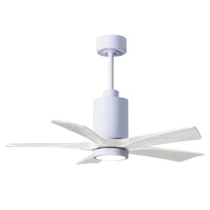 Matthews Fan Company Patricia 5 42" LED Ceiling Fan, Gloss/White - PA5-WH-MWH-42 - Picture 1 of 1
