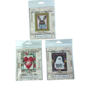 Apliques de edredón de pared corazón y hogar vacaciones en parches Pascua San Valentín Halloween - Imagen 1 de 8