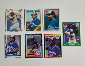 Cecil Fielder vintage topps, donruss, fleer baseball cards - (7) card lot - Picture 1 of 3