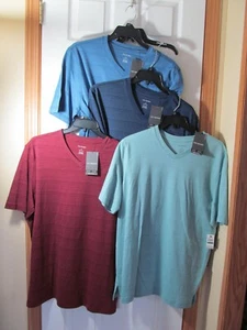 NWT Men's VAN HEUSEN BIG & TALL V-NECK T-SHIRT SHORT SLEEVE U-PICK COLOR - Picture 1 of 19