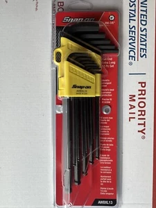 Snap-on Hex Wrench Set. SAE Extra-long 13 Pc Set - Picture 1 of 4